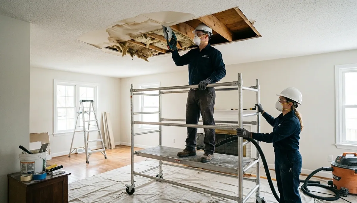 Ceiling Water Damage Repair Image 2