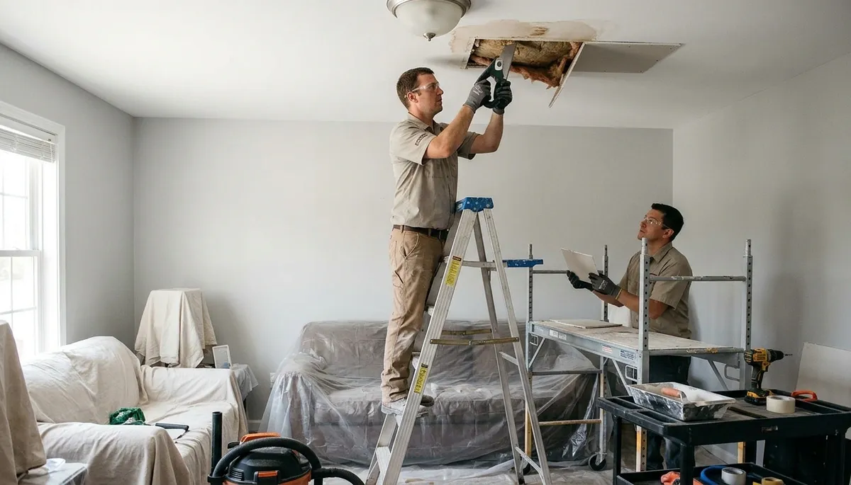 Ceiling Water Damage Repair Image 3
