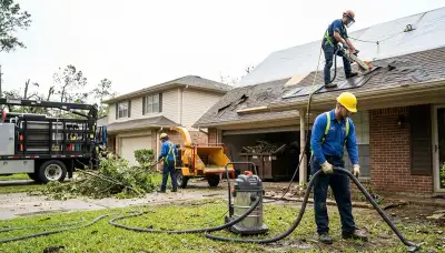 Storm damage restoration team in Port St. Lucie, FL responding to water damage cleanup